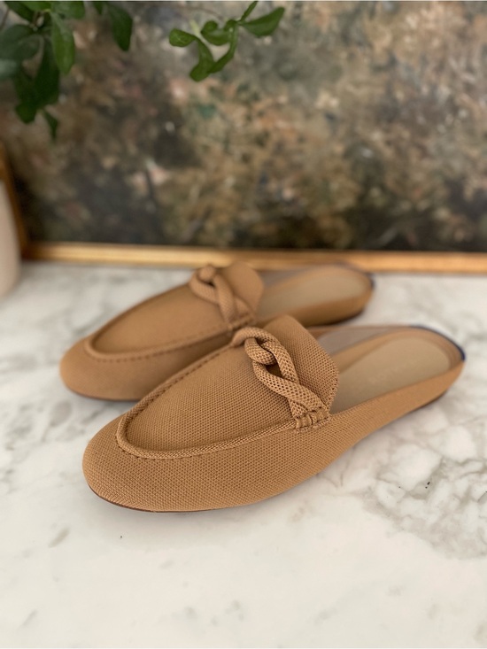 Rothy's Shoes - Rothy's The‎ Loafer Mule Birdseye Wren Beige Size 11 In Love Insole